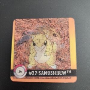 Sandshrew Sandslash Lenticular Pokemon Card Artbox TCG Nintendo Game Anime Japan